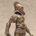 Оловянная миниатюра гладиатор