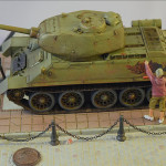 Диорама с масштабной моделью танка Т-34-85. Автор - Илья Чараев
