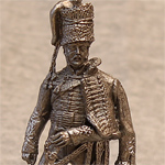 Оловянная миниатюра офицер 15-го лёгкого драгунского полка Короля. Великобритания. 1808-13 гг.