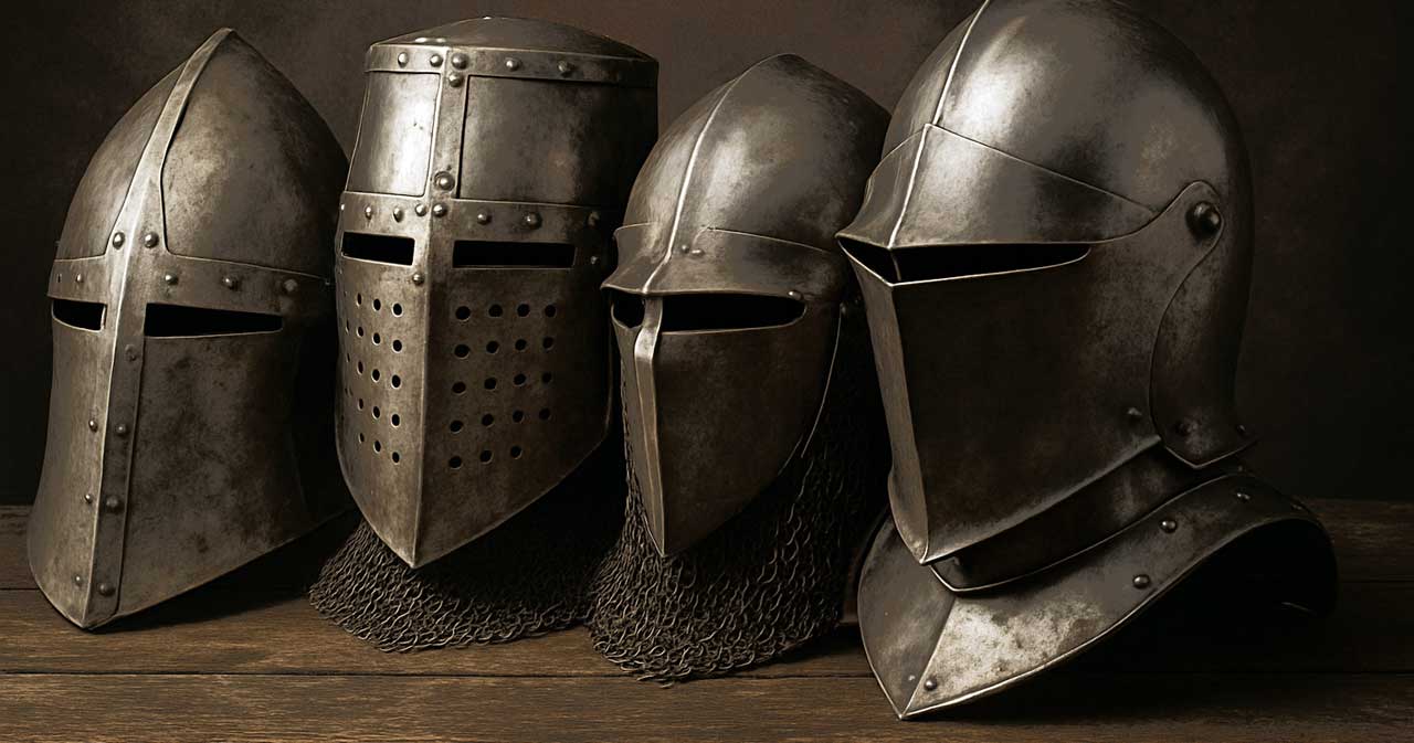 Средневековые шлемы